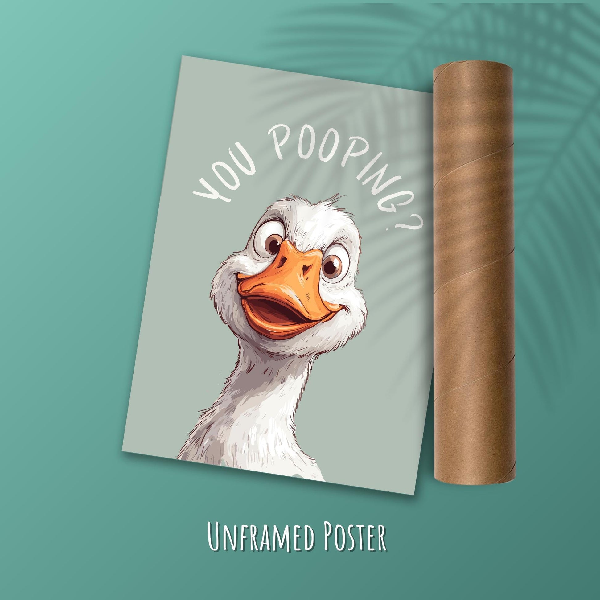 You Pooping Goose Print, Goose Printable Bathroom Decor