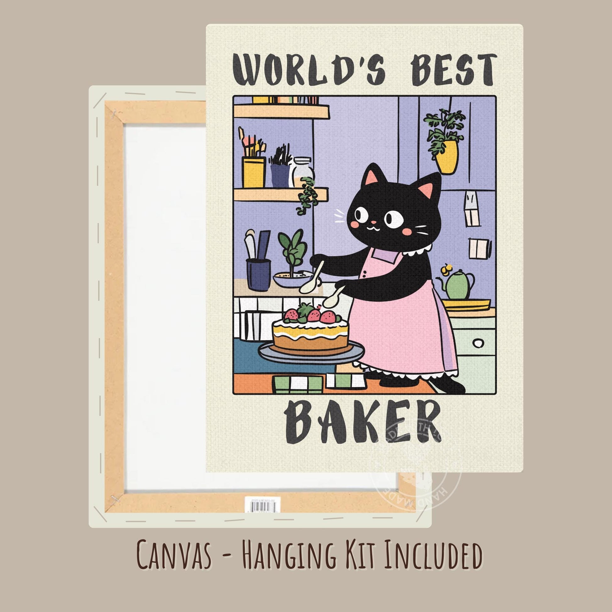 World's Best Baker Canvas
