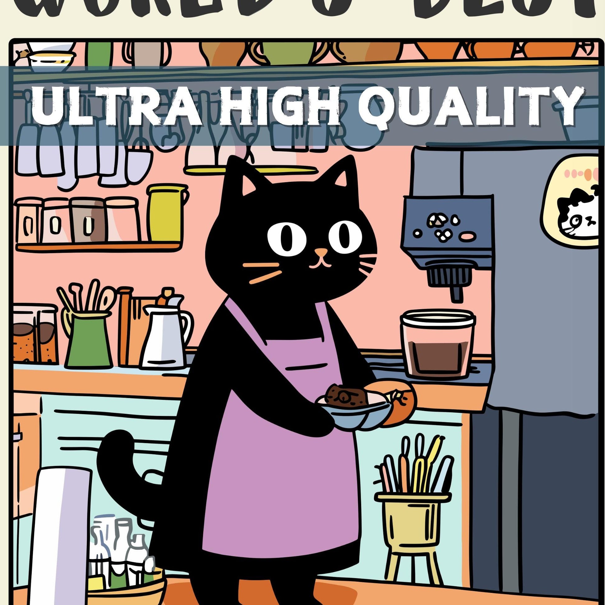 Barista Poster, World&#39;s Best Barista Print