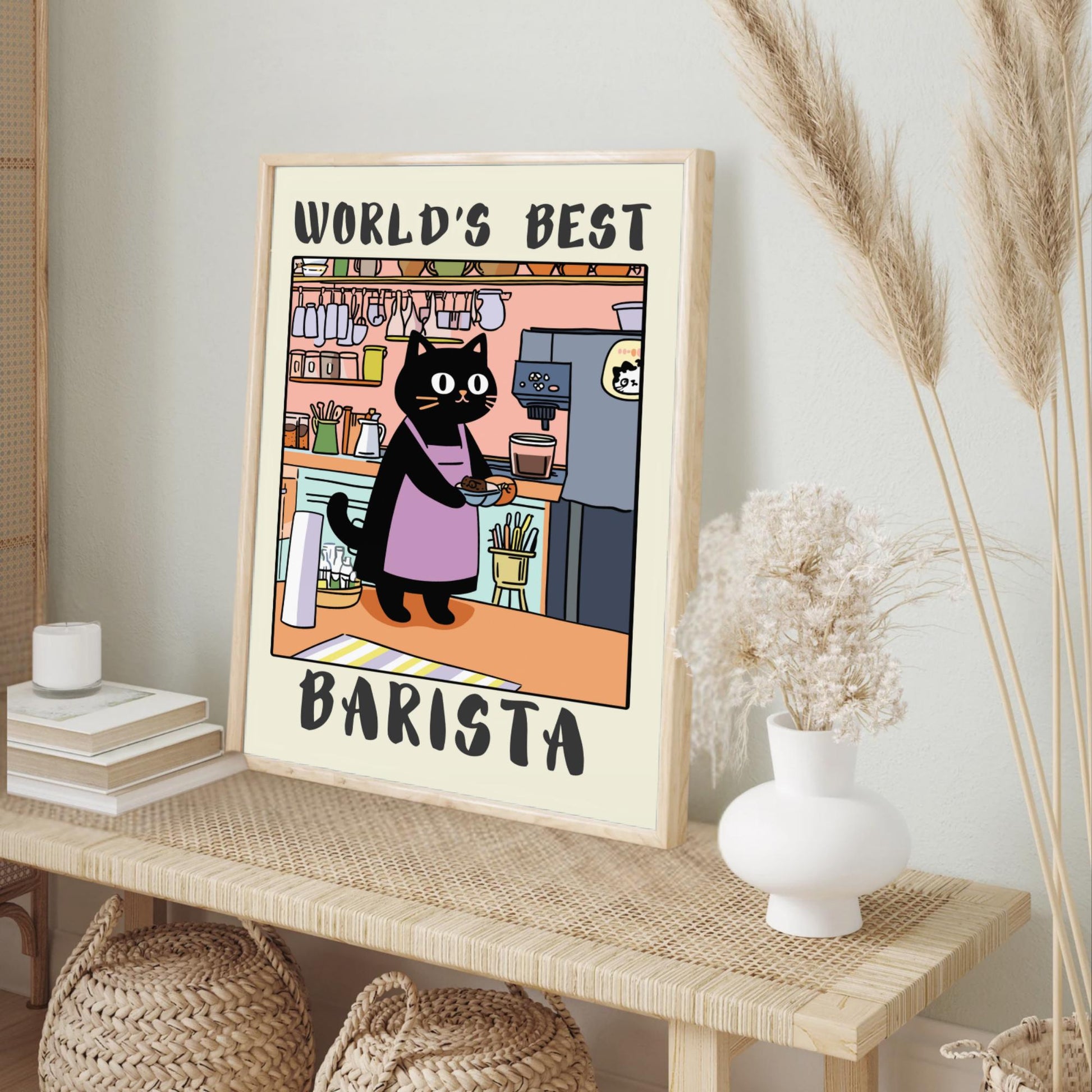 Barista Poster, World&#39;s Best Barista Print