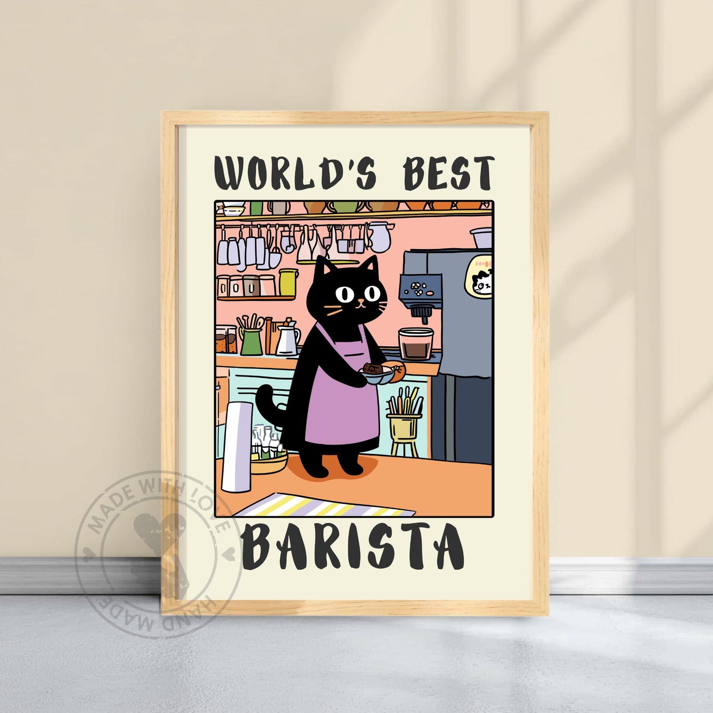 Barista Poster, World&#39;s Best Barista Print