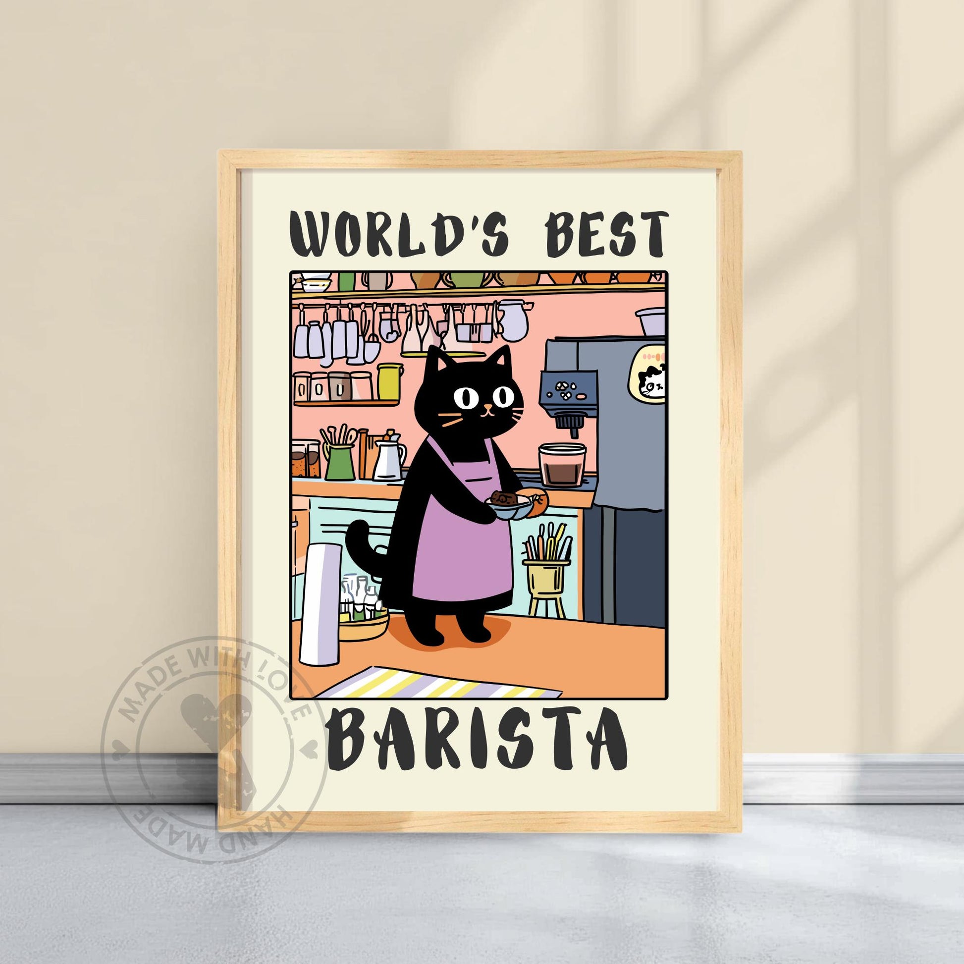 Barista Poster, World&#39;s Best Barista Print