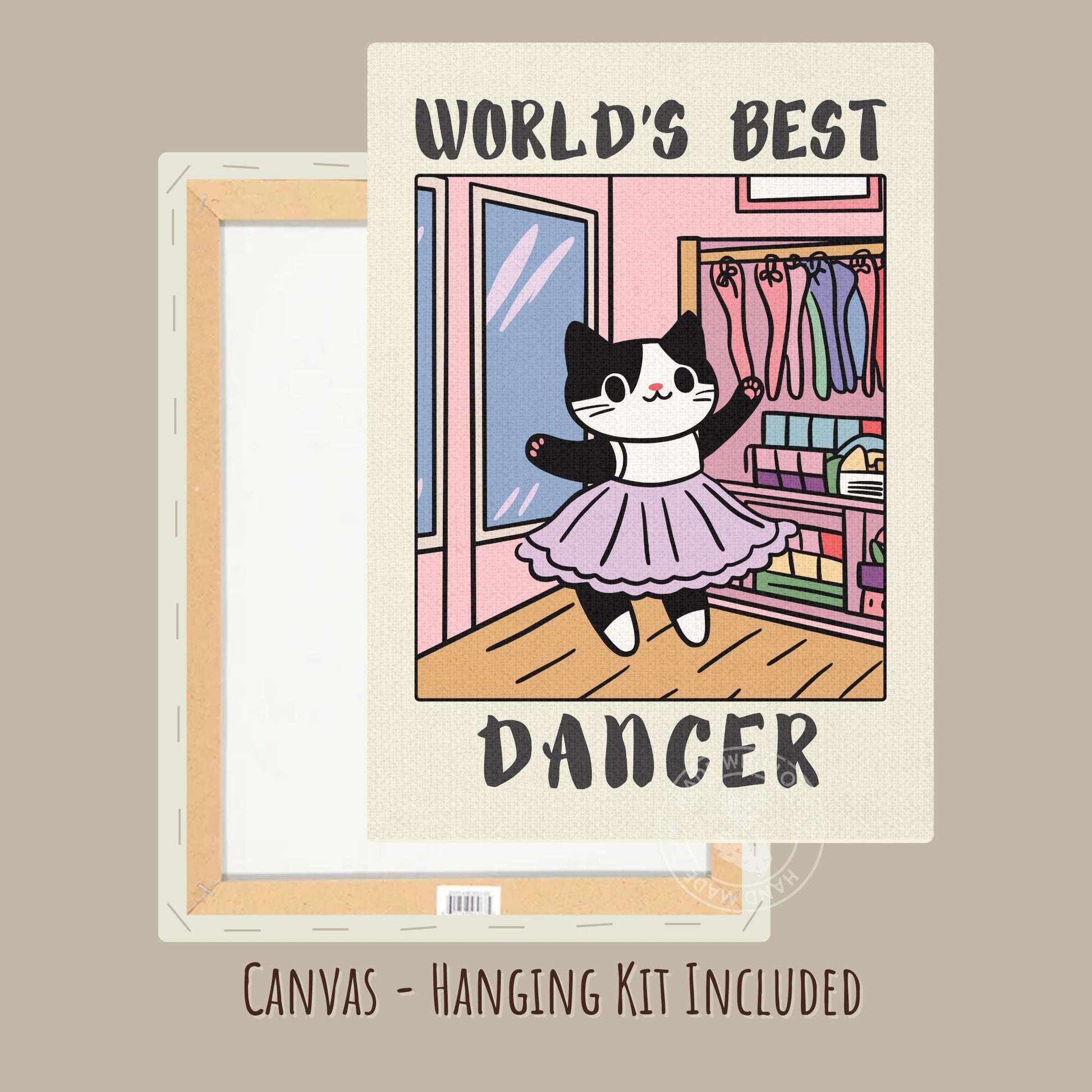 World's best Dancer Print on a canvas