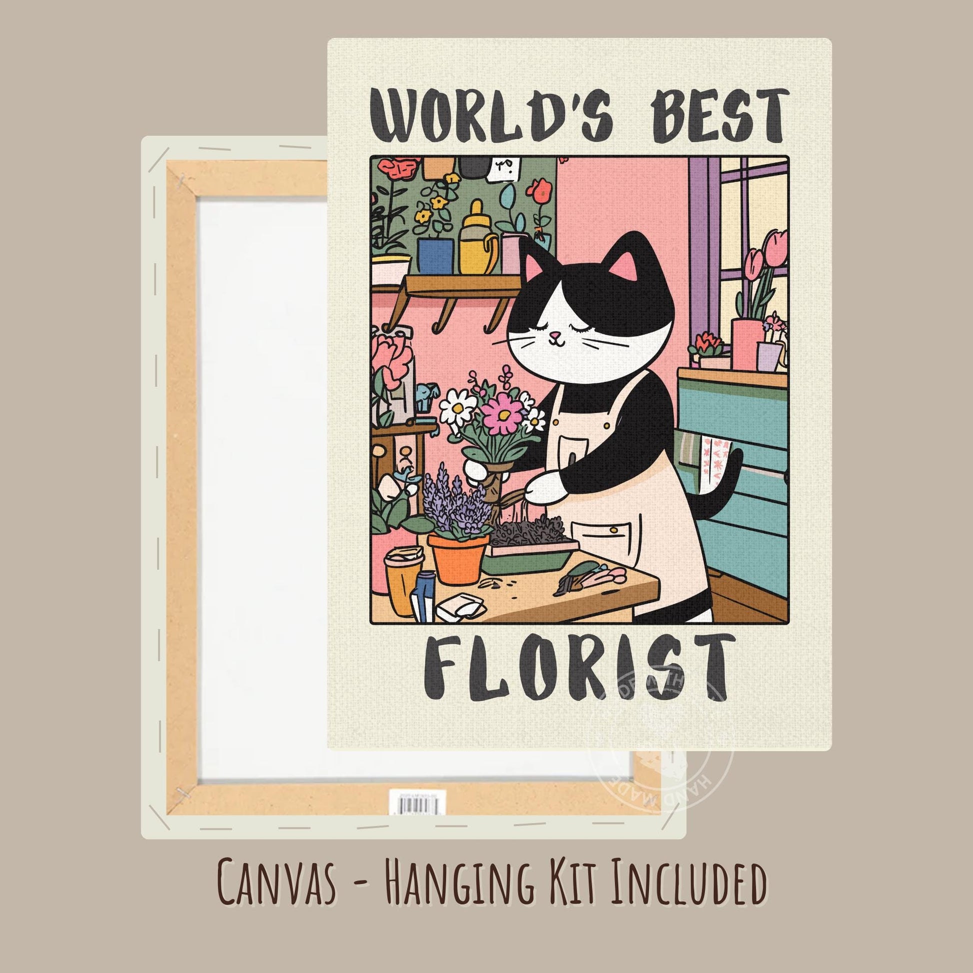 World's best Florist Poster - Canvas