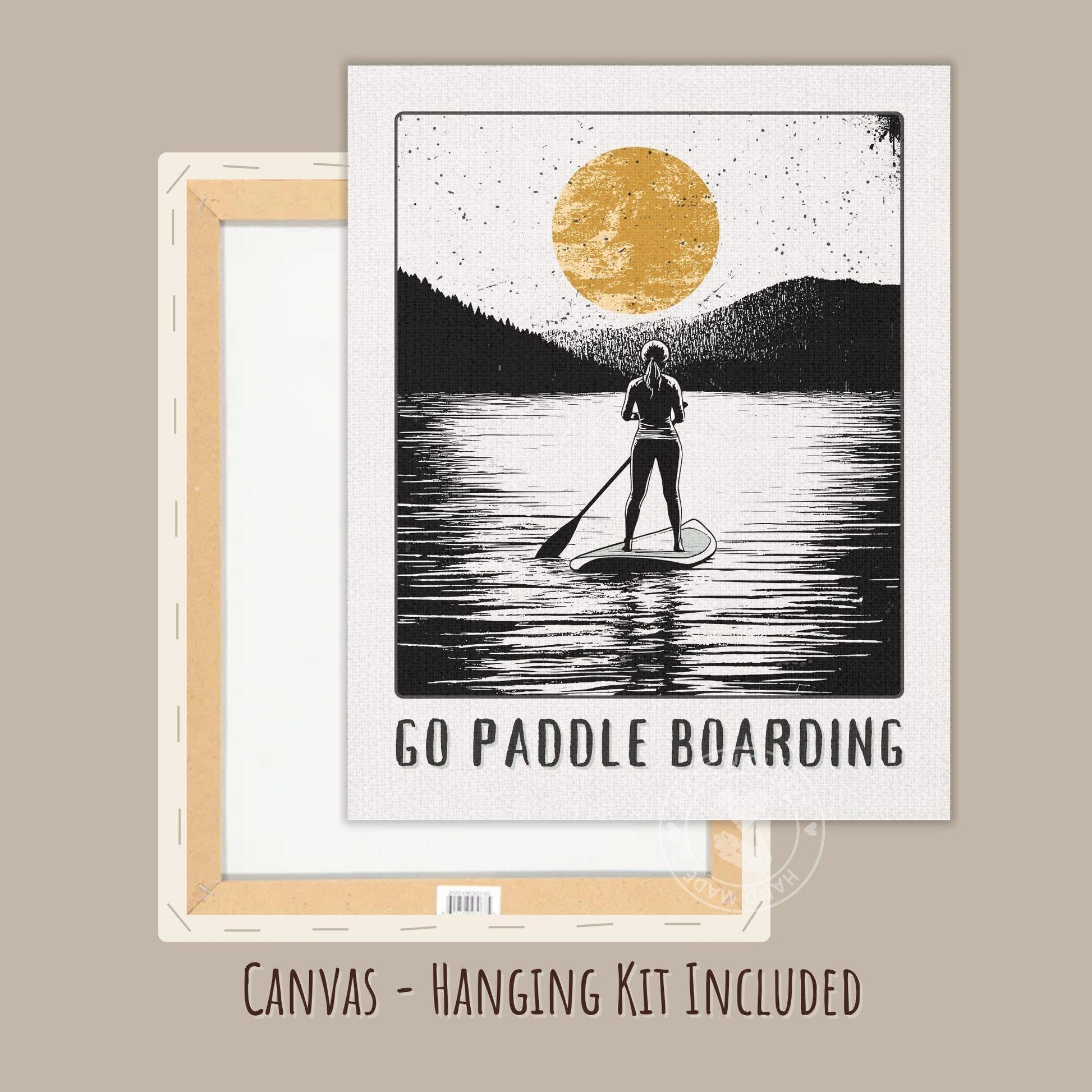 Go Paddle boarding Poster - Canvas