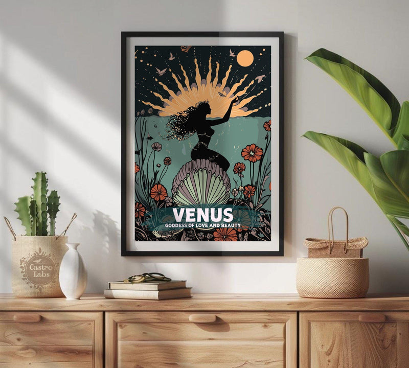 Venus Goddess Poster - Roman Mythology Artwork