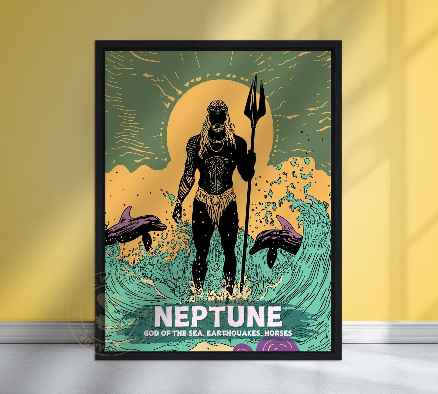 Neptune God Painting
