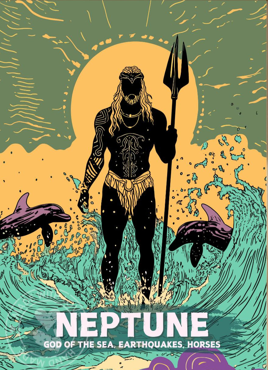 Neptune God Painting