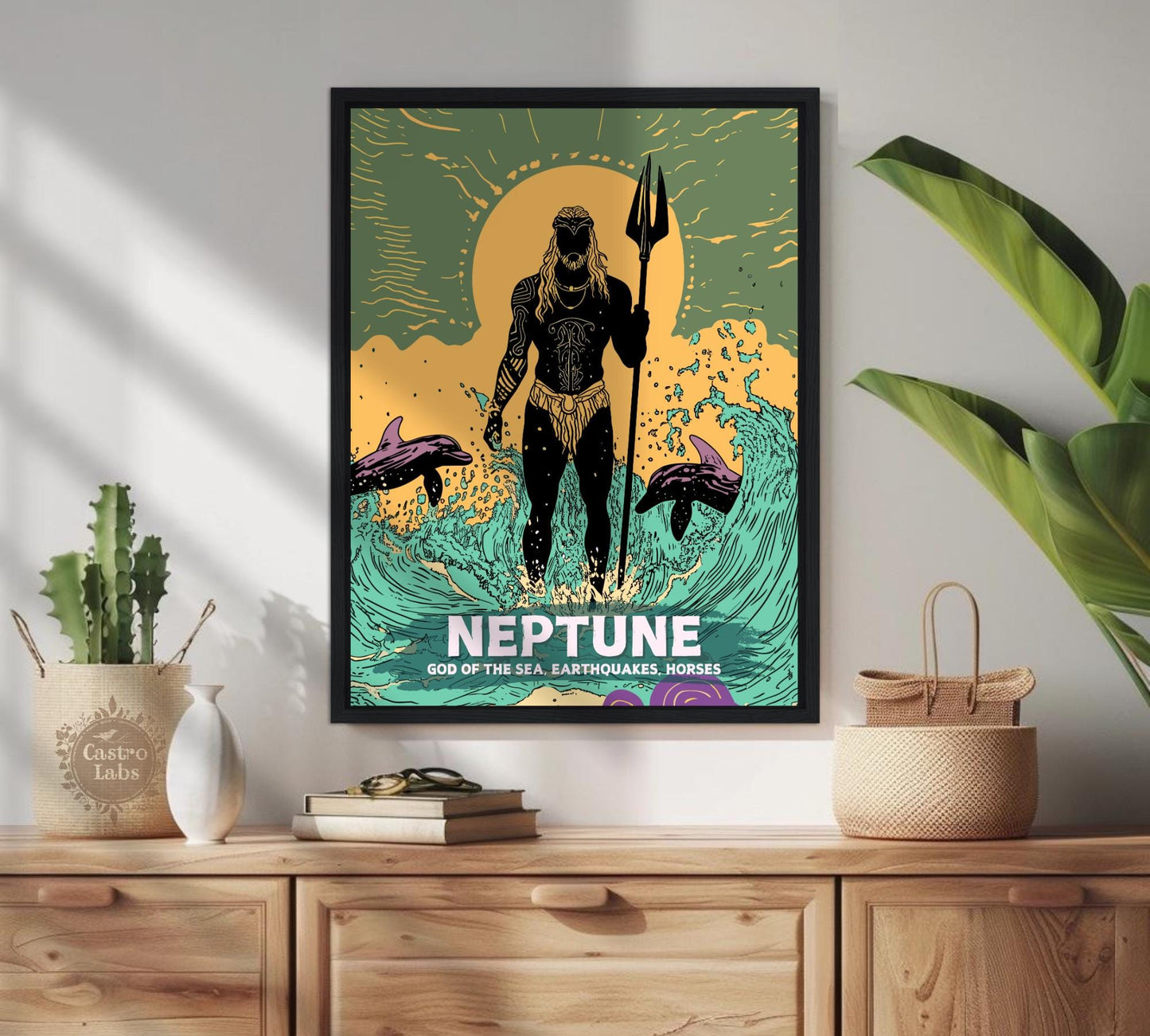 Neptune God Painting