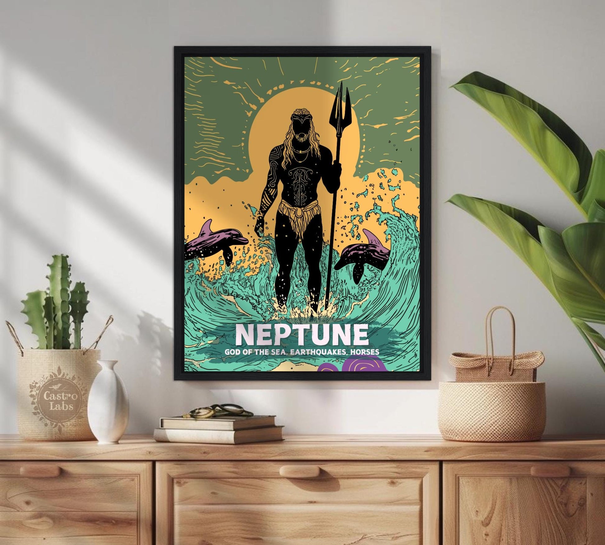 Neptune God Painting