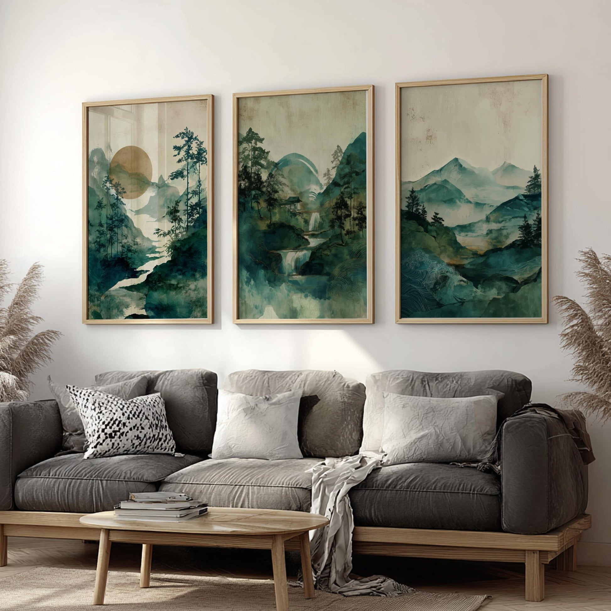 Tranquil Nature Landscape Poster Set