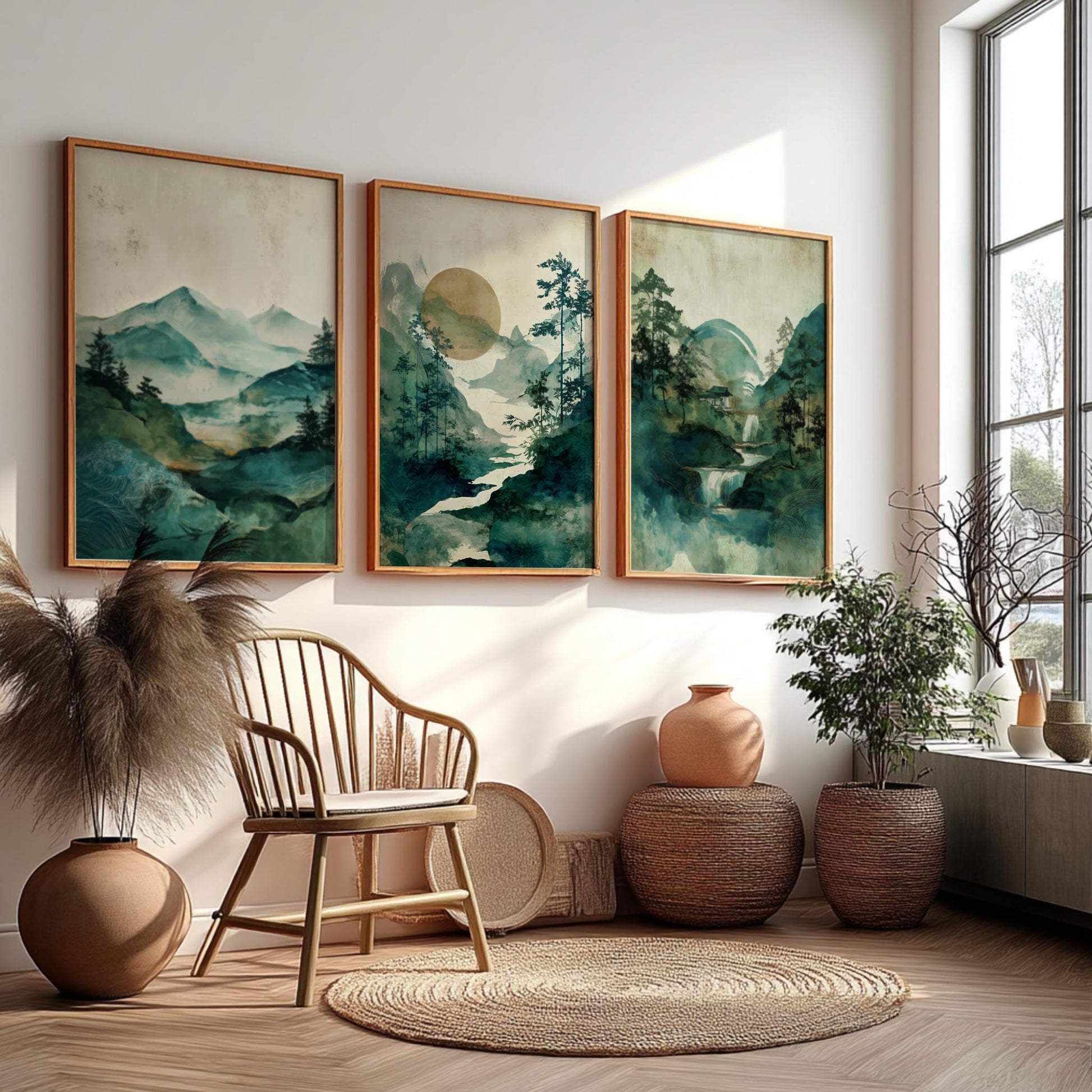 Minimalist Tree Art for Living Room