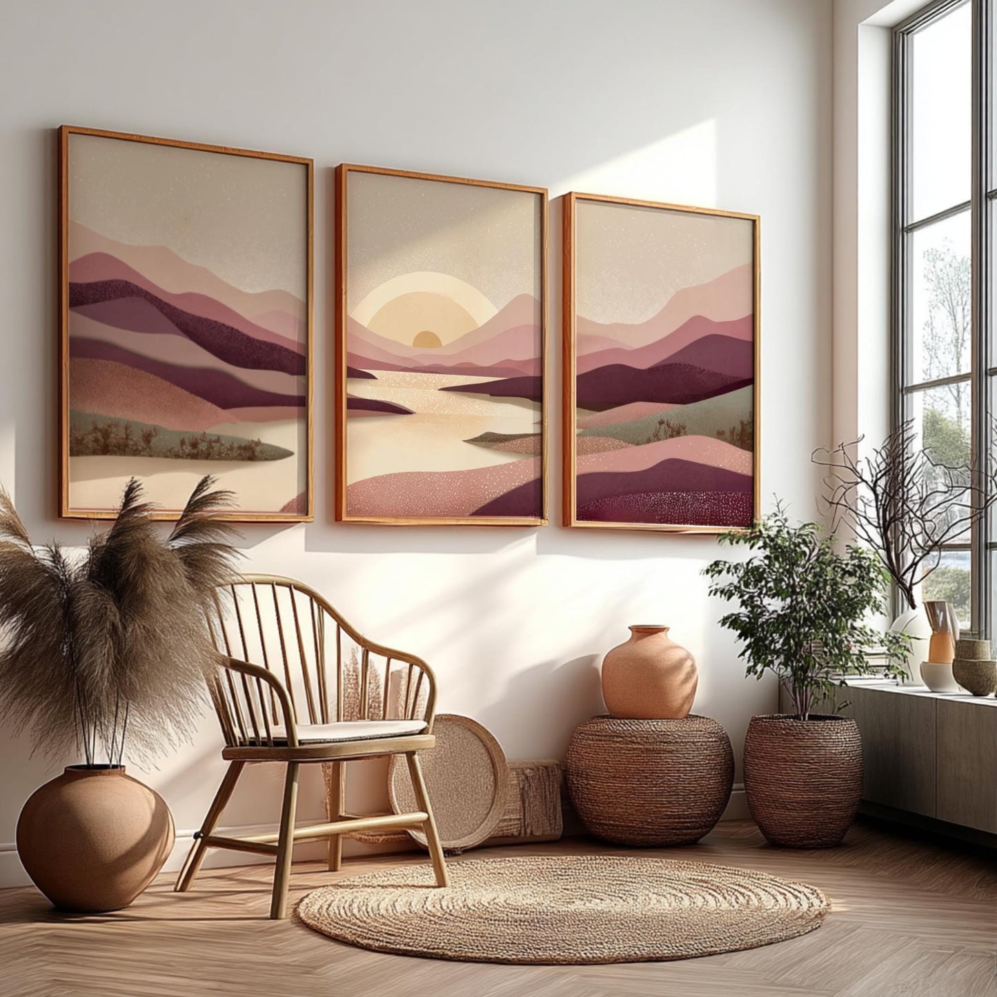 Minimalist Nature Poster Set for Modern Home Decor