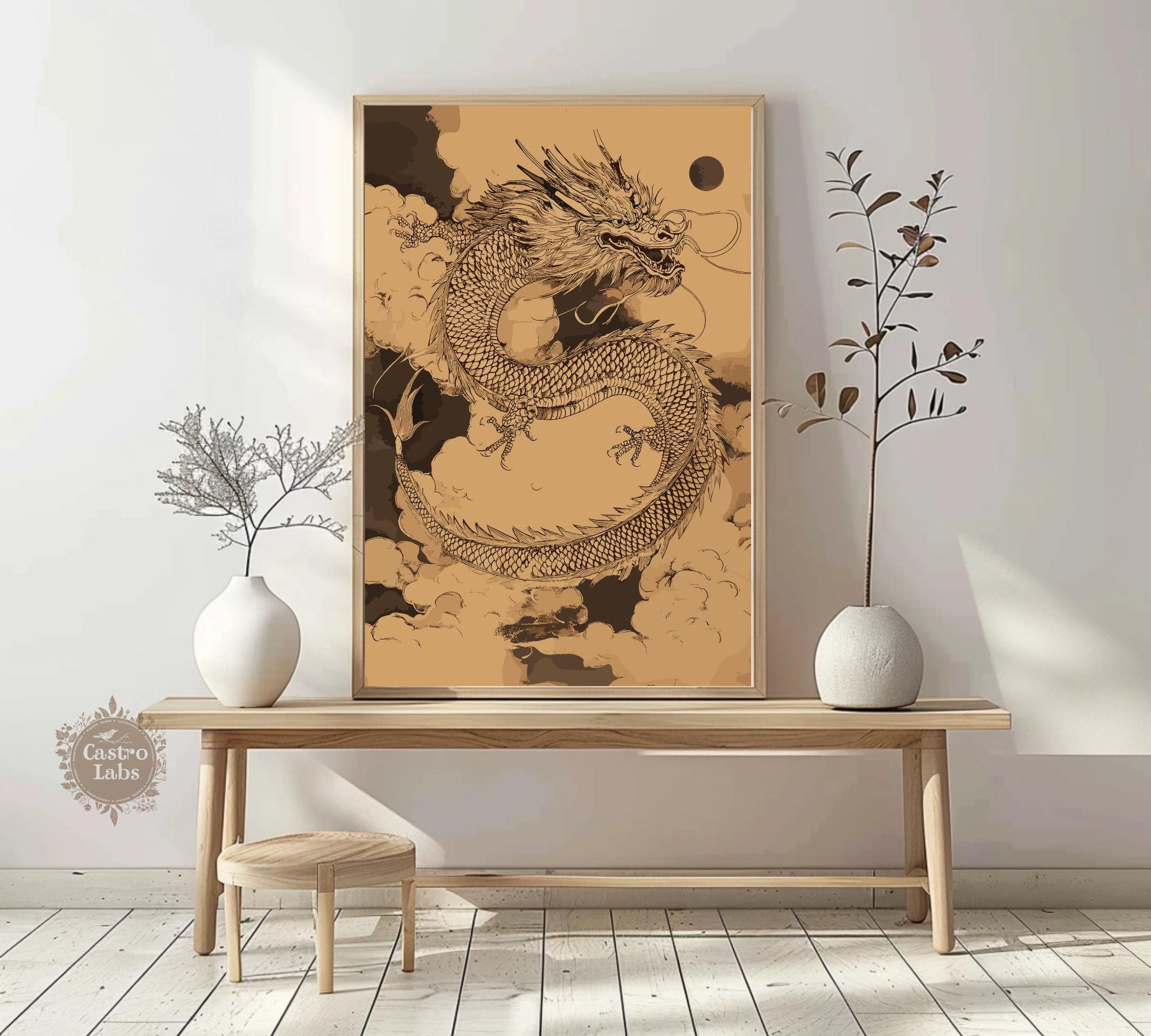 asian decor print