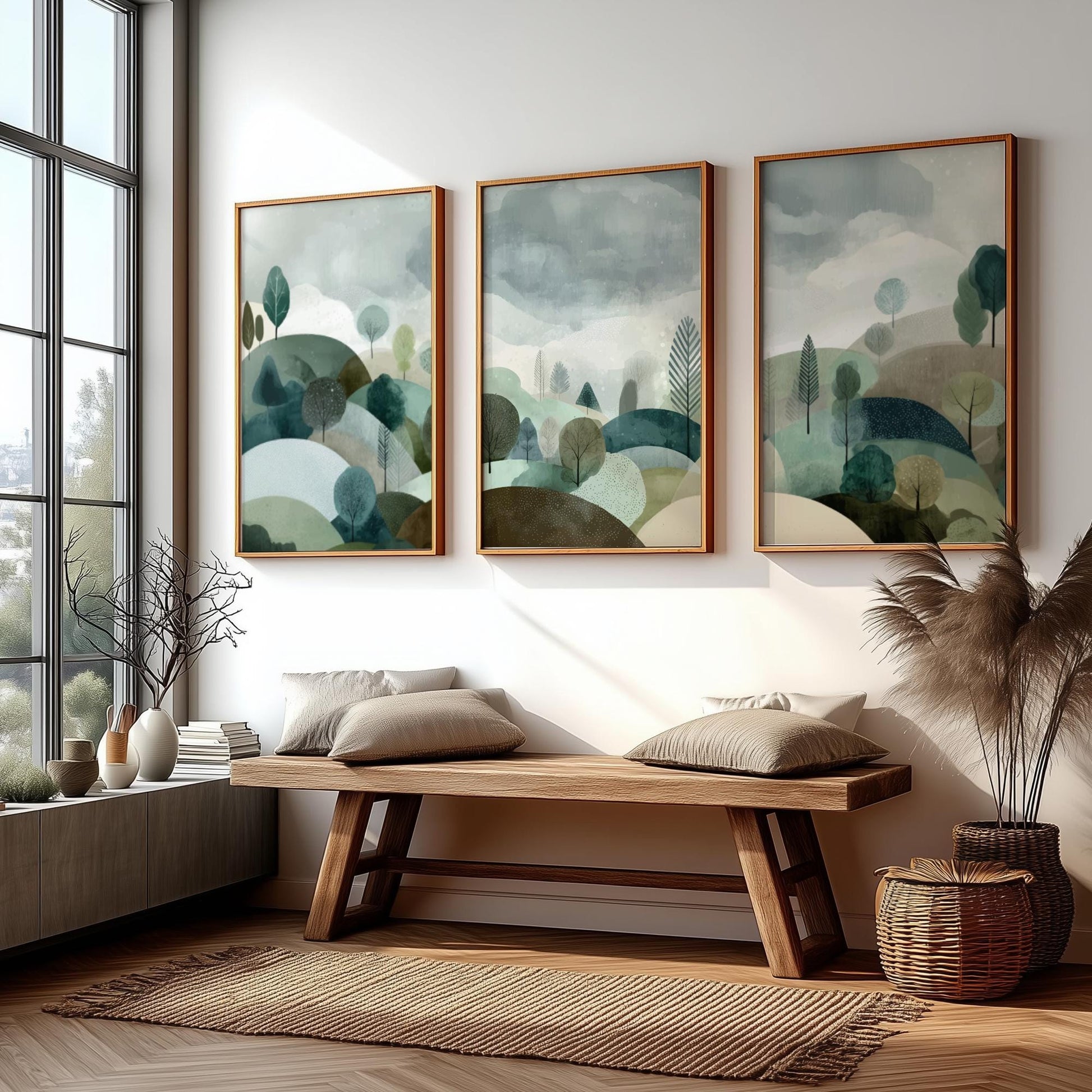 Minimalist Landscape Poster Set for Modern Home Decor