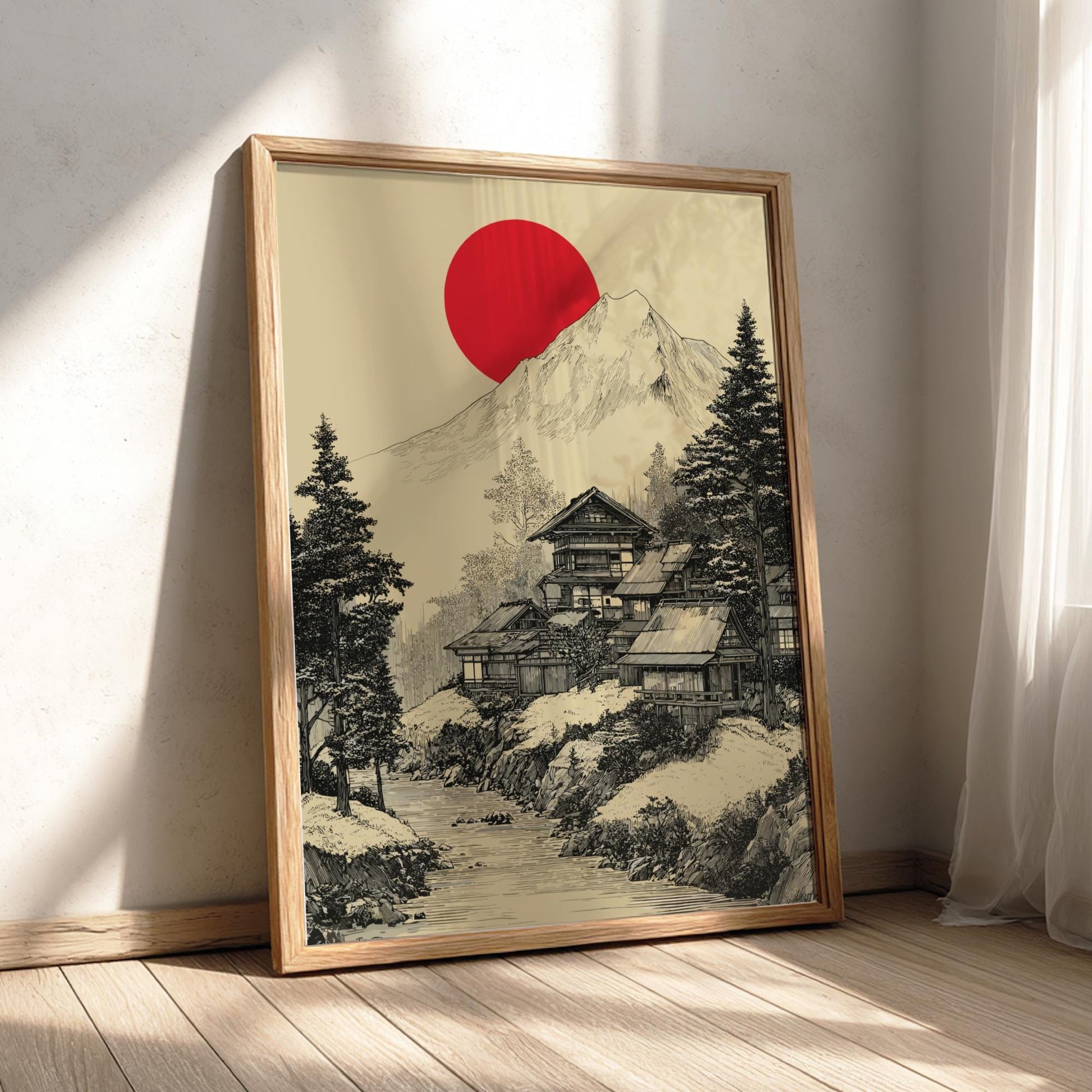 Serene Japanese Landscape Art