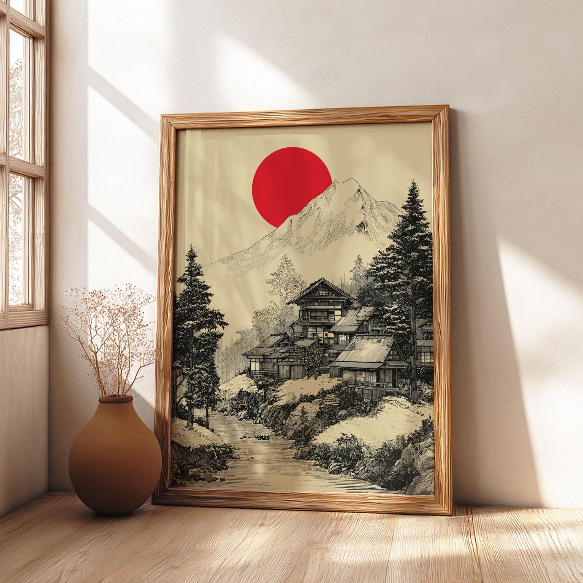 Serene Japanese Landscape Art