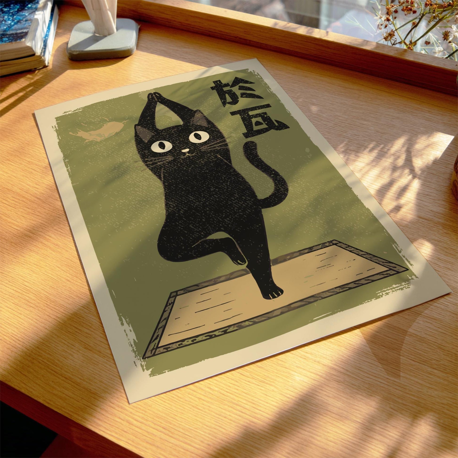 Yoga Cat Tree Pose Print