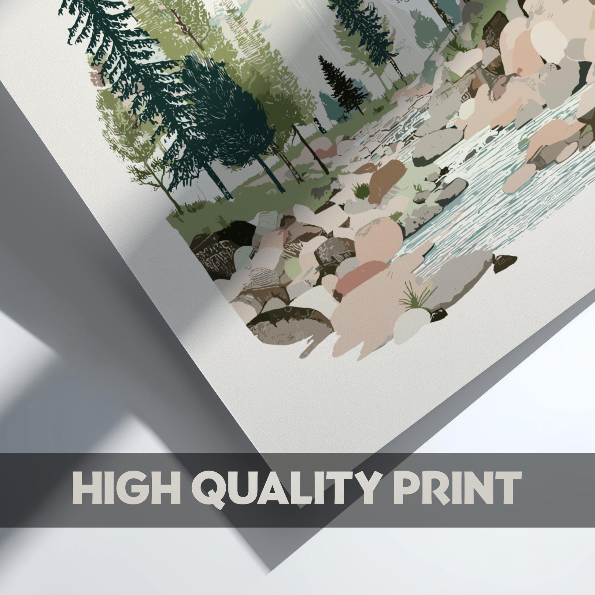 Forest Sun Veil - Pastel Forest Poster - Serene Nature Wall Decor Poster