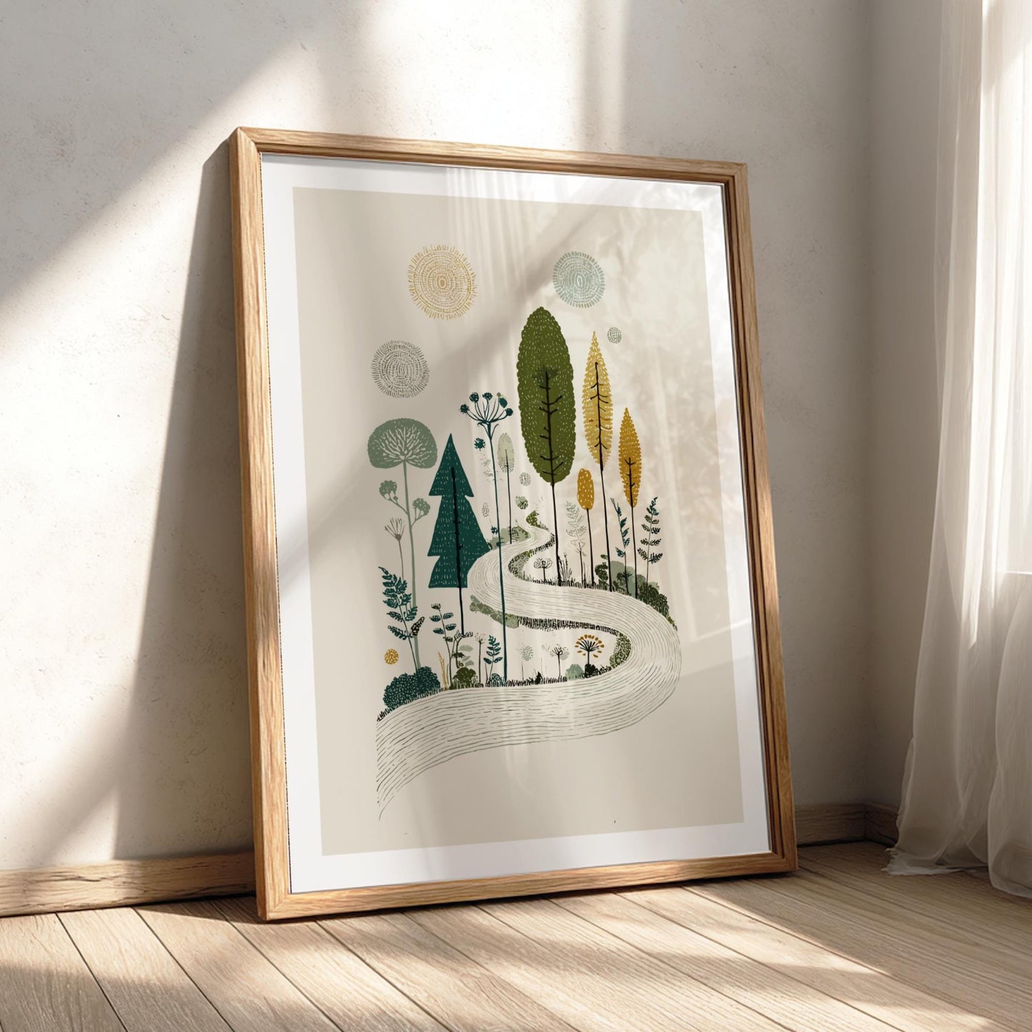 Ethereal Forest - Pastel Forest Poster - Serene Nature Wall Decor Poster