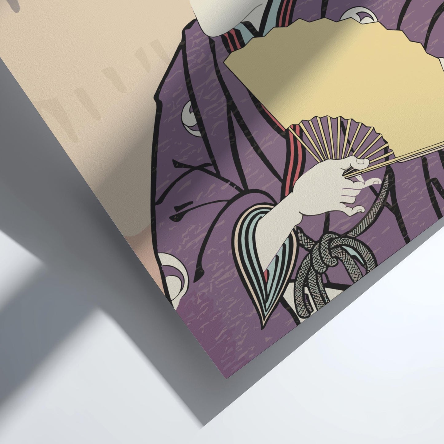 Onoe Kikugoro III as Hayano Kanpei Kunisada Print, Kanadehon Chushingura Edo Art, Bunka Era Japanese Woodblock Poster