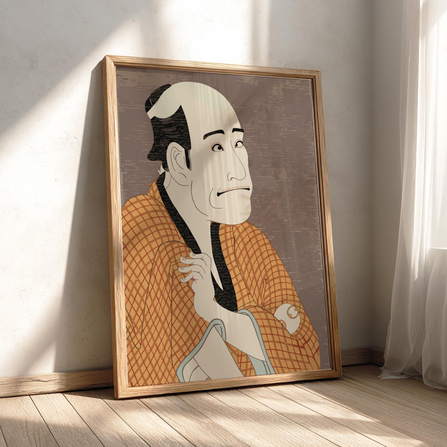 Kabuki Actor Ukiyo-e Print, Tsutaya Juzaburo Edo Art, Japanese Woodblock Poster, Japanese Wall Art