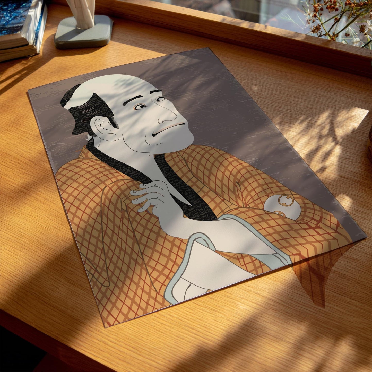 Kabuki Actor Ukiyo-e Print, Tsutaya Juzaburo Edo Art, Japanese Woodblock Poster, Japanese Wall Art