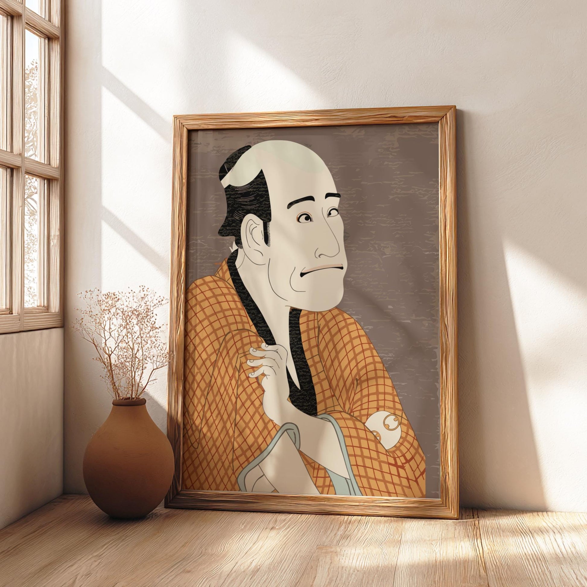 Kabuki Actor Ukiyo-e Print, Tsutaya Juzaburo Edo Art, Japanese Woodblock Poster, Japanese Wall Art