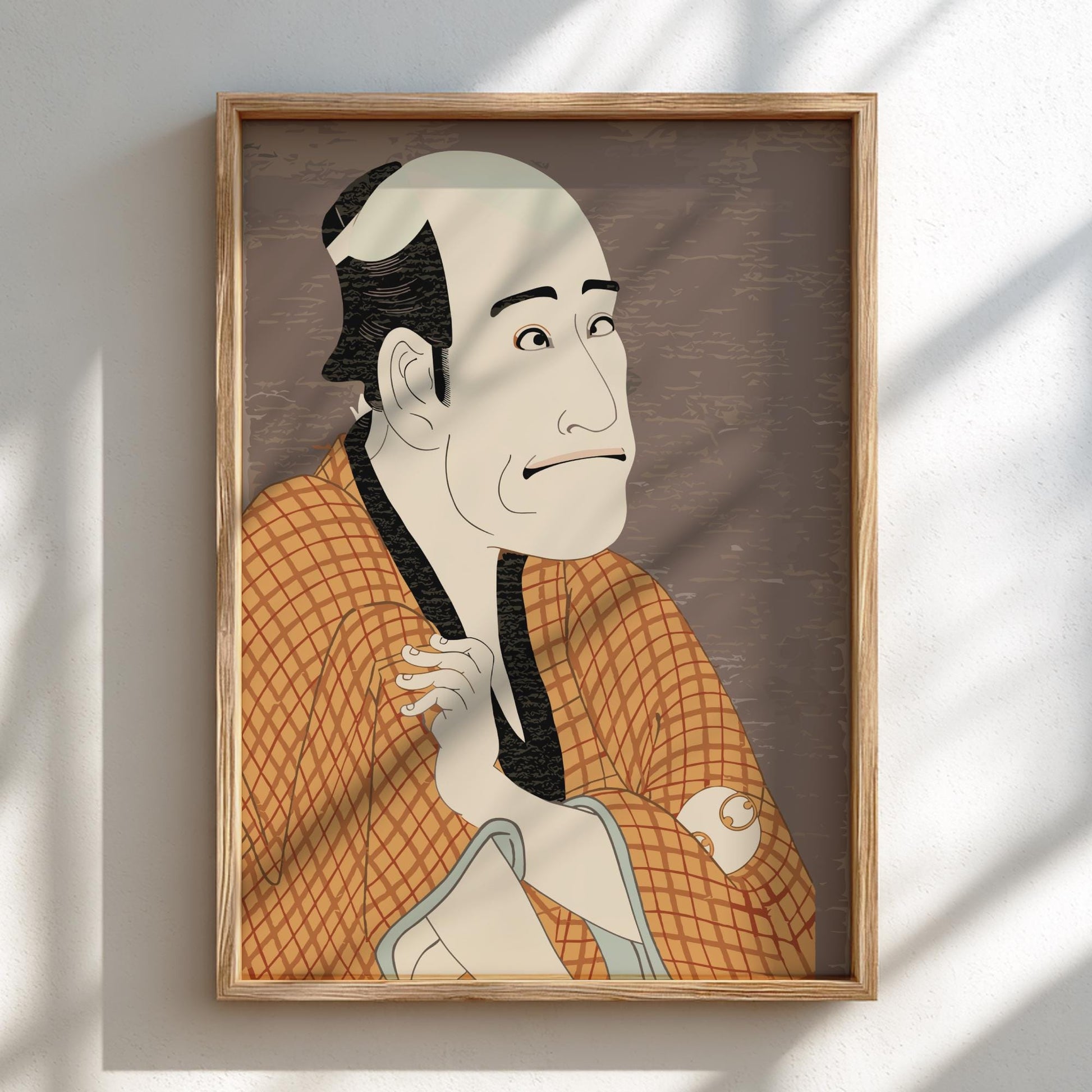 Kabuki Actor Ukiyo-e Print, Tsutaya Juzaburo Edo Art, Japanese Woodblock Poster, Japanese Wall Art