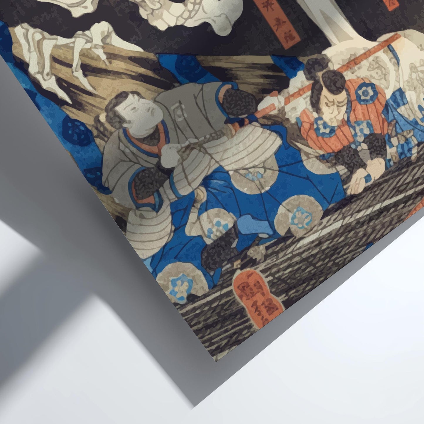 Soma Utagawa Poster, The Haunted Palace at Soma Kuniyoshi Print, Takiyasha Witch Ukiyo-e, Edo Japanese Woodblock Art