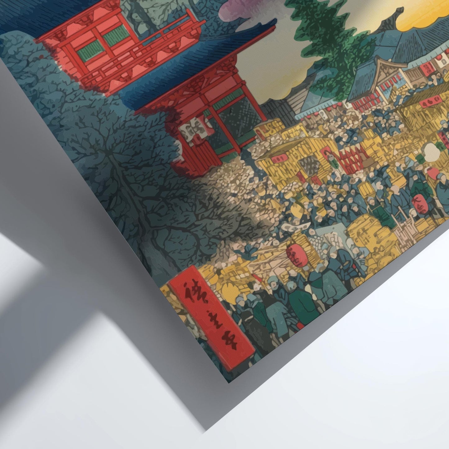 Market at Asakusa in Edo Hiroshige Print, Japanese Ukiyo-e Cityscape, Edo Woodblock Art