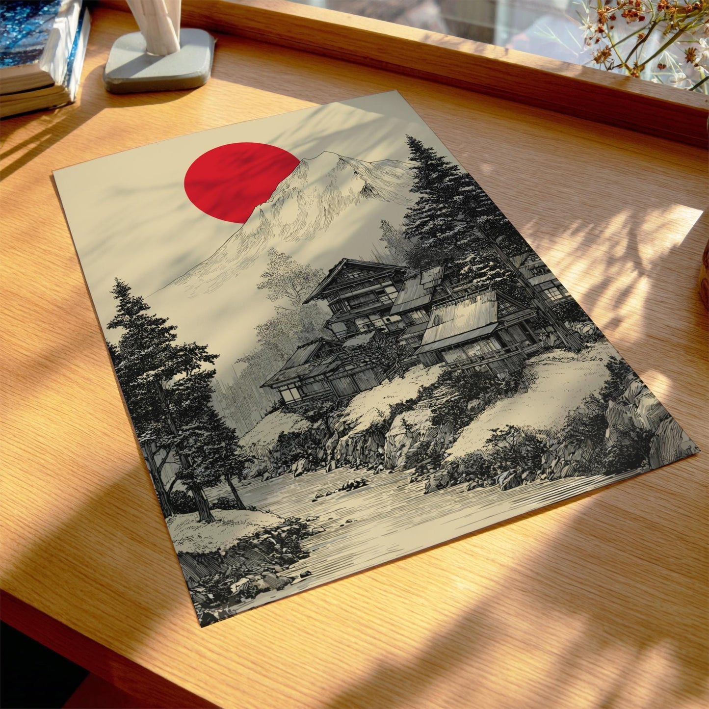 Serene Japanese Landscape Art