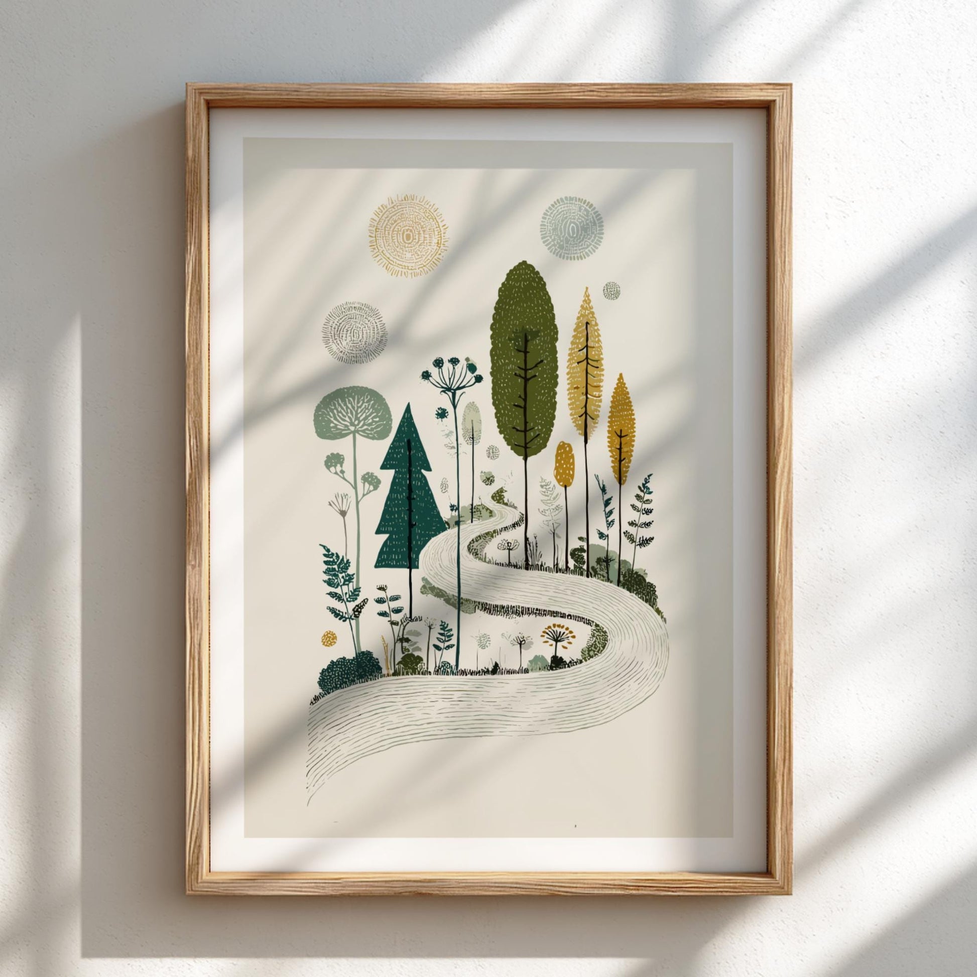 Ethereal Forest - Pastel Forest Poster - Serene Nature Wall Decor Poster