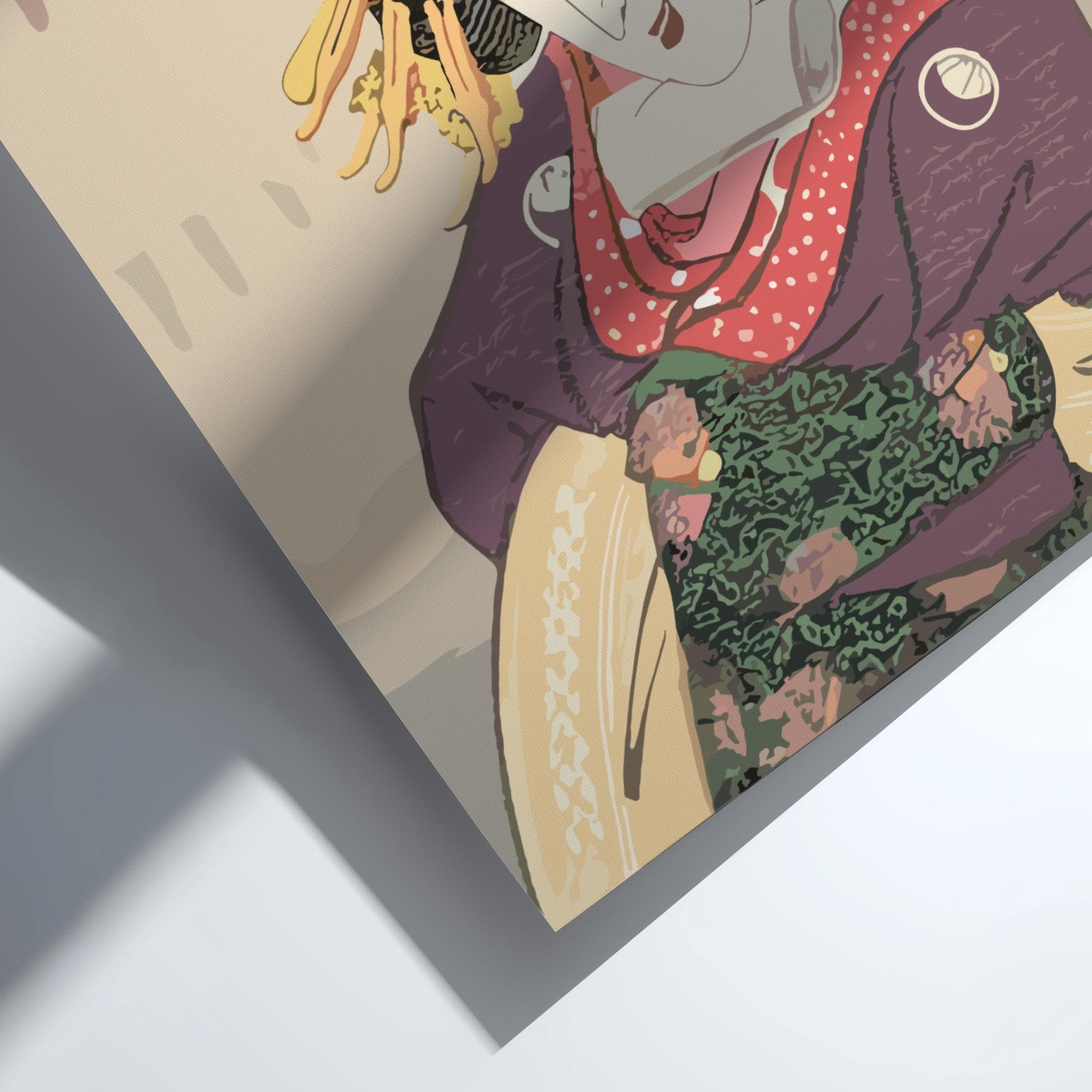 Sawamura Tanosuke II as Okaru Kunisada Print, Kanadehon Chushingura Edo Art, Bunka Era Japanese Woodblock Poster