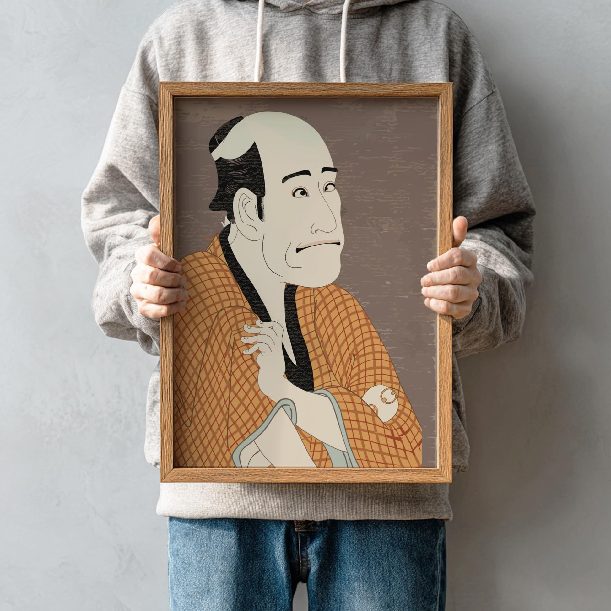 Kabuki Actor Ukiyo-e Print, Tsutaya Juzaburo Edo Art, Japanese Woodblock Poster, Japanese Wall Art