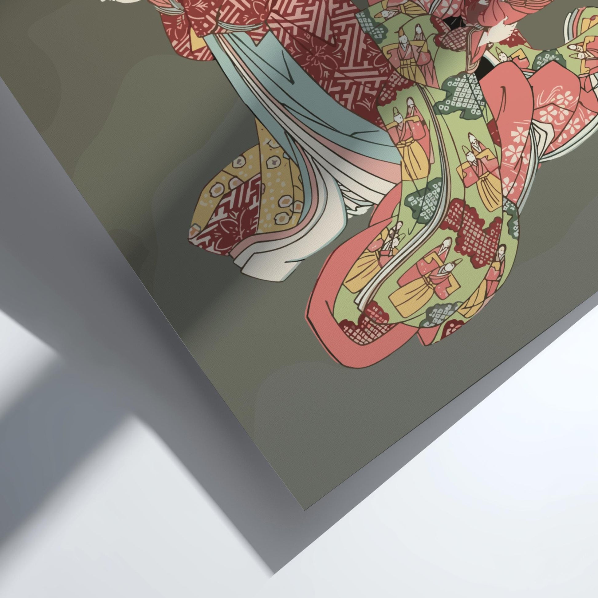 Two Kabuki Actors Ukiyo-e Print by Utagawa Toyokuni I, Edo Japanese Woodblock Art, Theater Poster