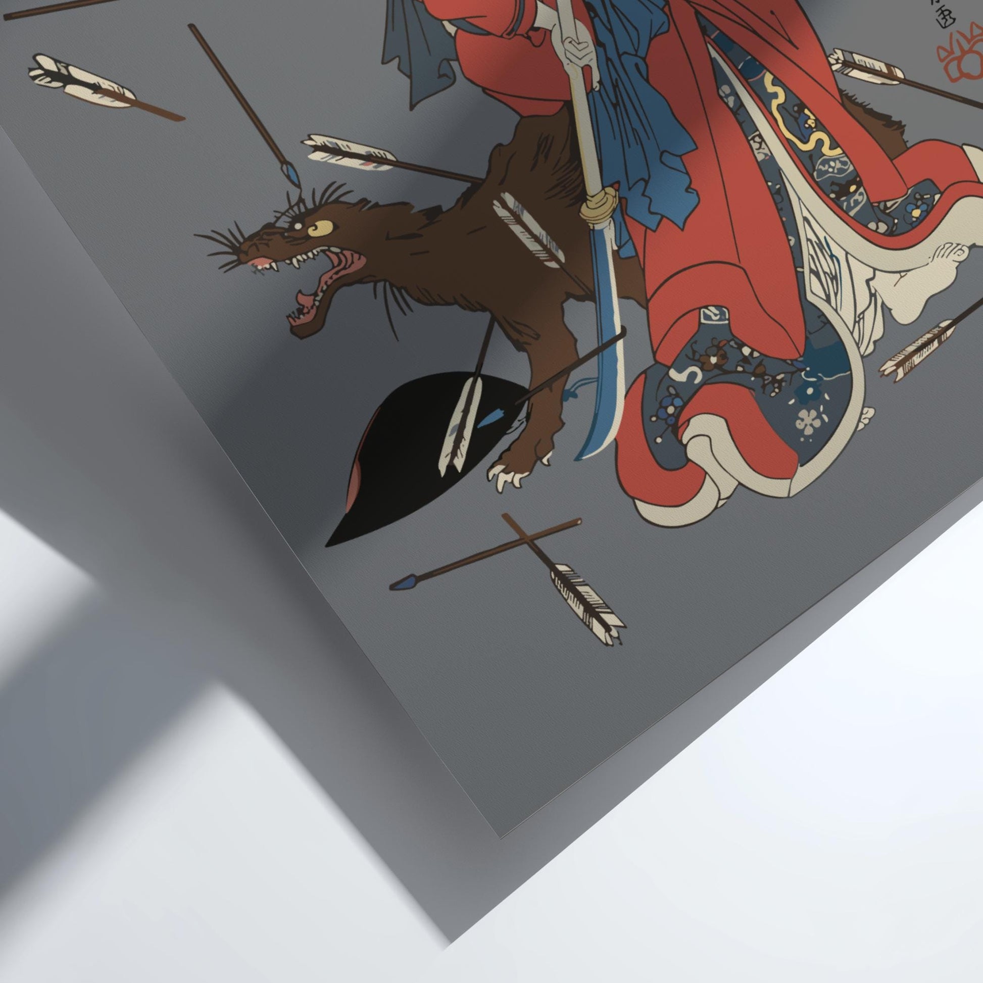 Ten Famous Excellences of Tametomo Kuniyoshi Print, Edo Period Japanese Ukiyo-e, Samurai Art