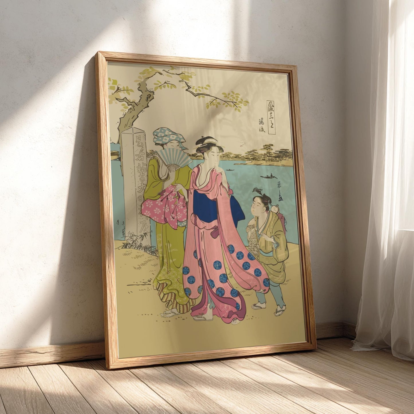 Yobatsu by Chobunsai Eishi Print, Furyu Juni-do Ukiyo-e, Edo Japanese Woodblock Art