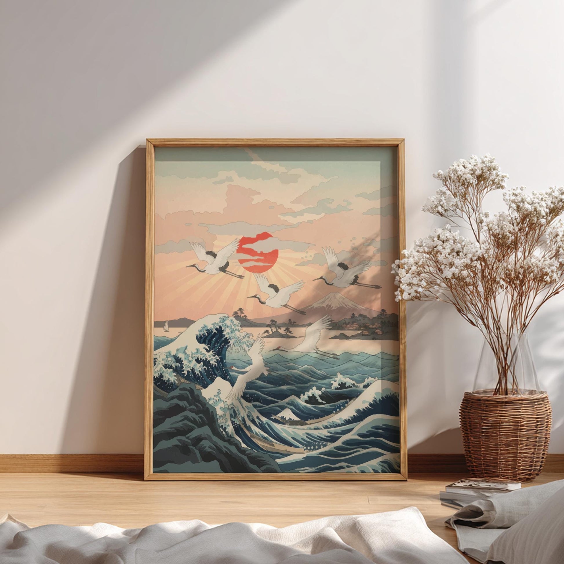Wave Poster – Great Wave Inspired Japanese Seascape Print