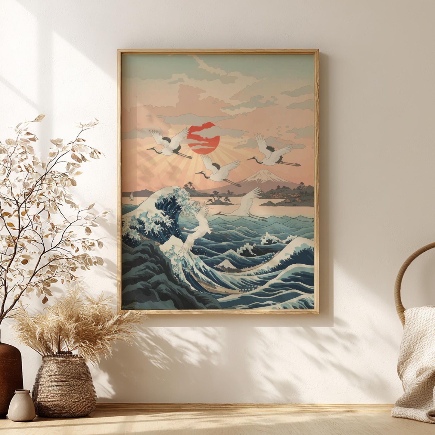 Wave Poster – Great Wave Inspired Japanese Seascape Print