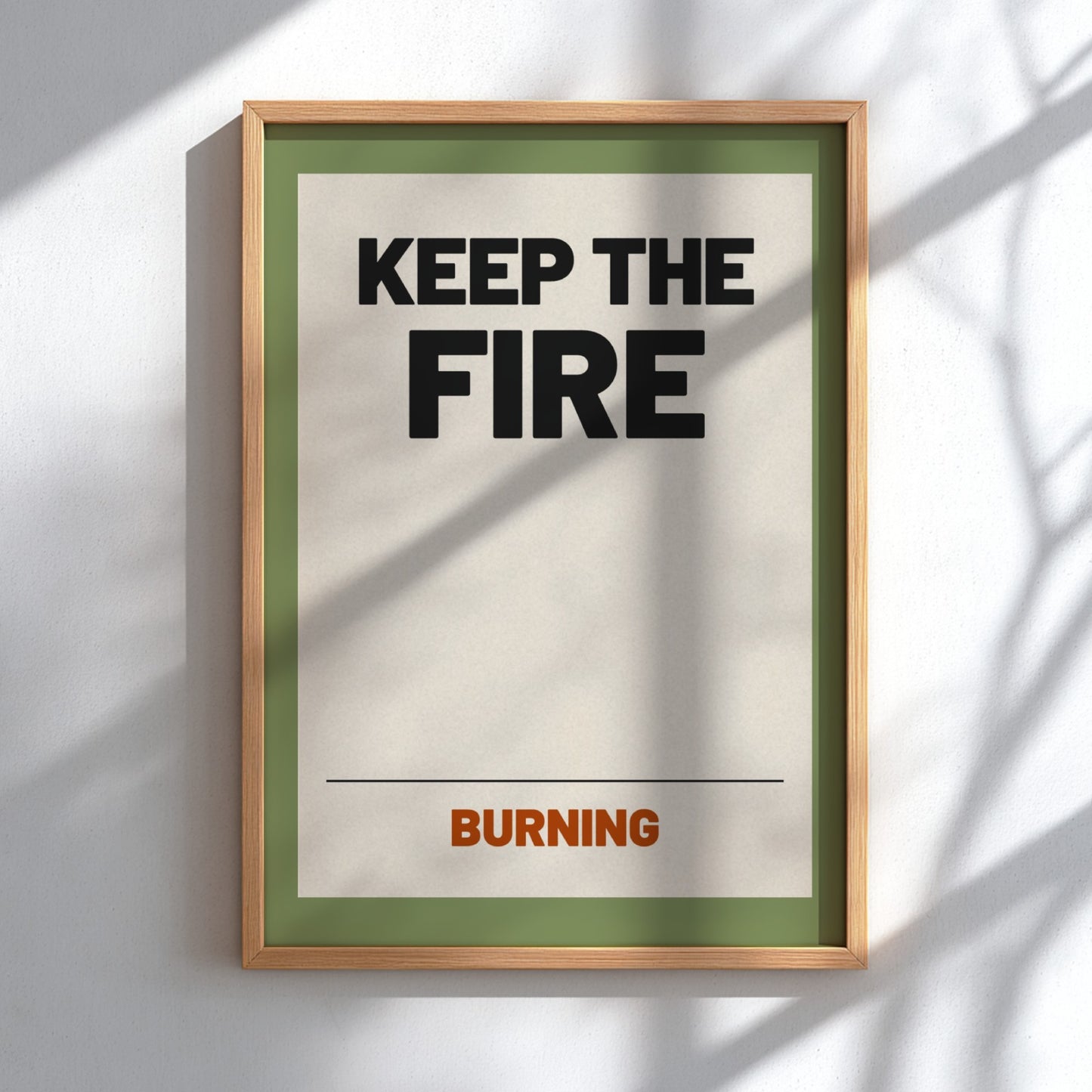 Motivational quotes poster featuring bold typography and warm tones, perfect for home decor and inspiration.