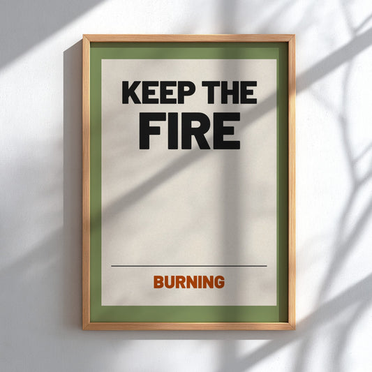 Motivational quotes poster featuring bold typography and warm tones, perfect for home decor and inspiration.