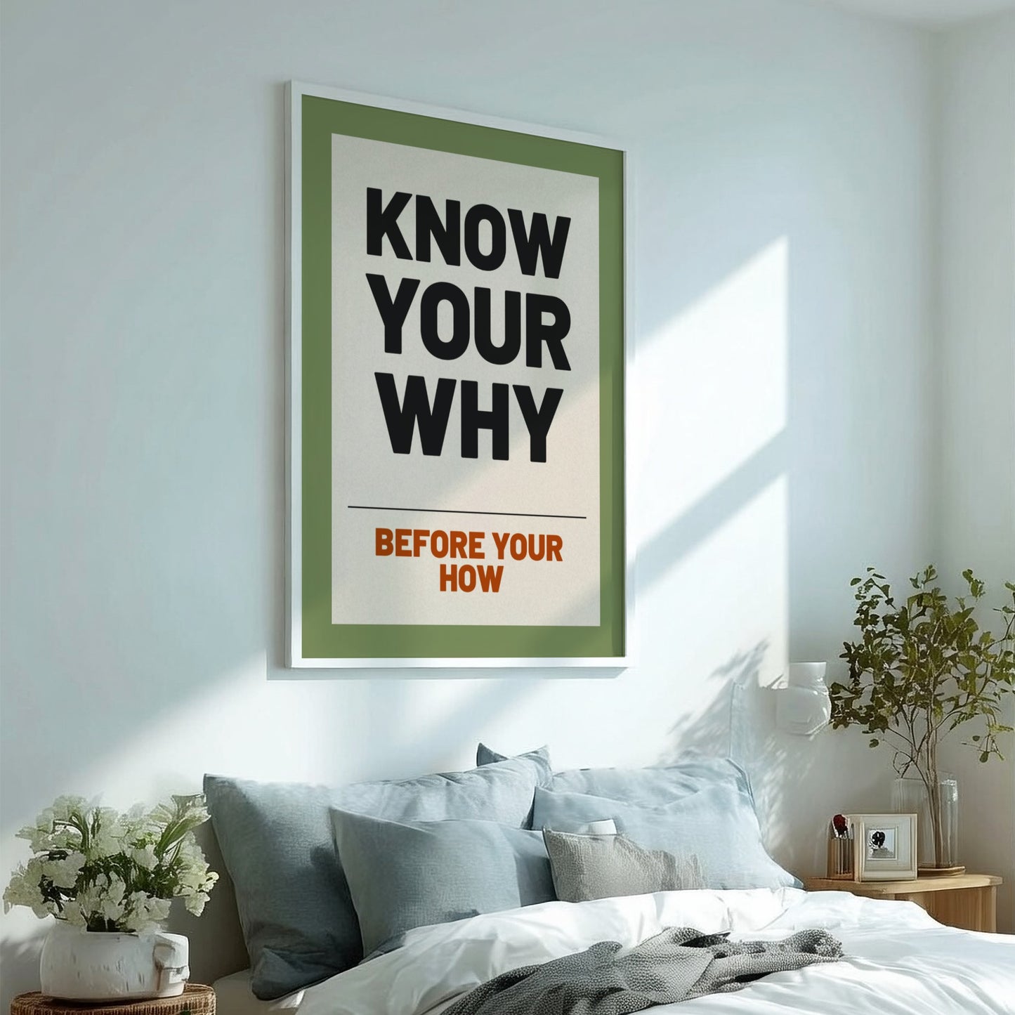 Motivational quotes poster featuring bold typography on a calming background, perfect for inspiration and