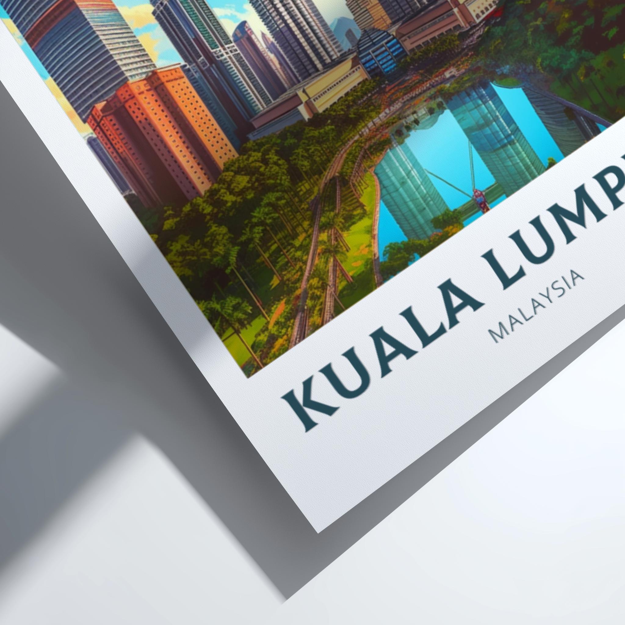 Asian KUALA LUMPUR ARTWORK - RETRO PRINT