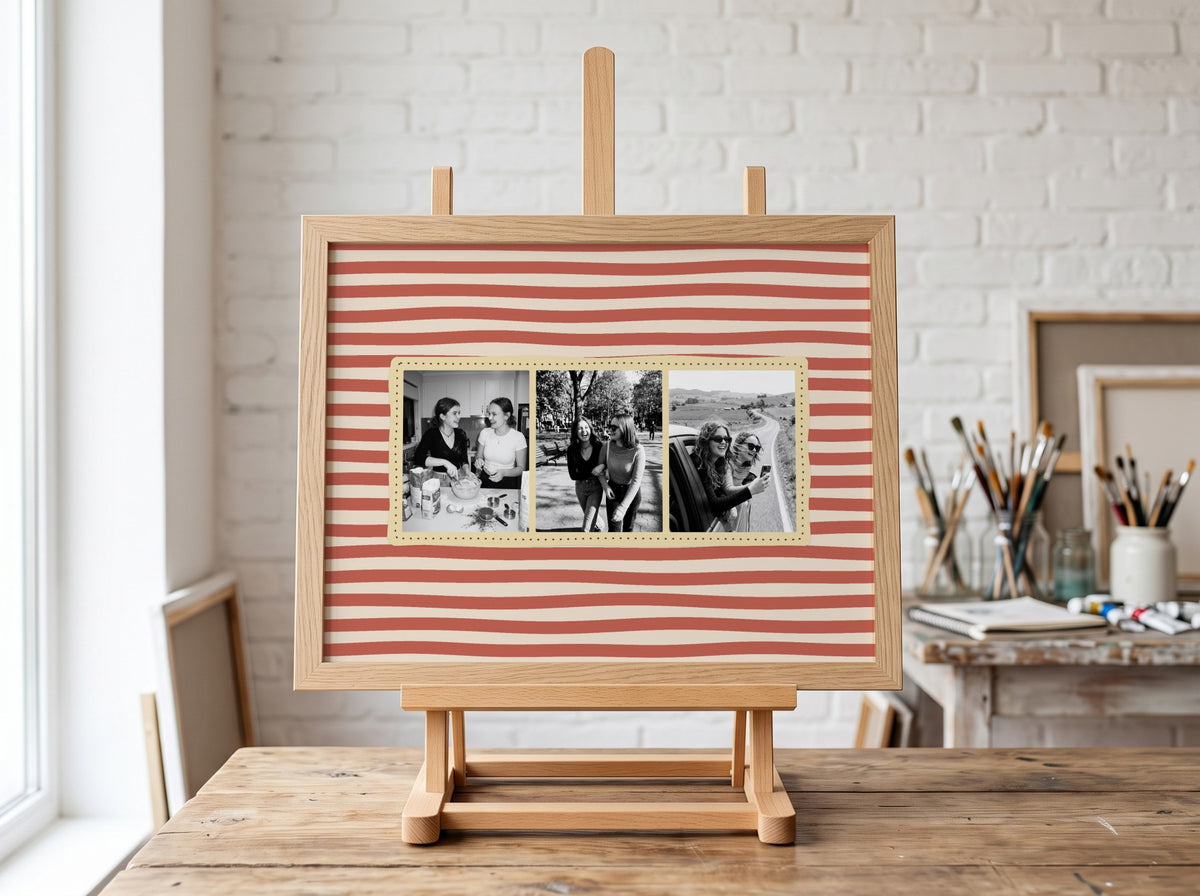 Personalised Photo Booth Strip Landscape Print