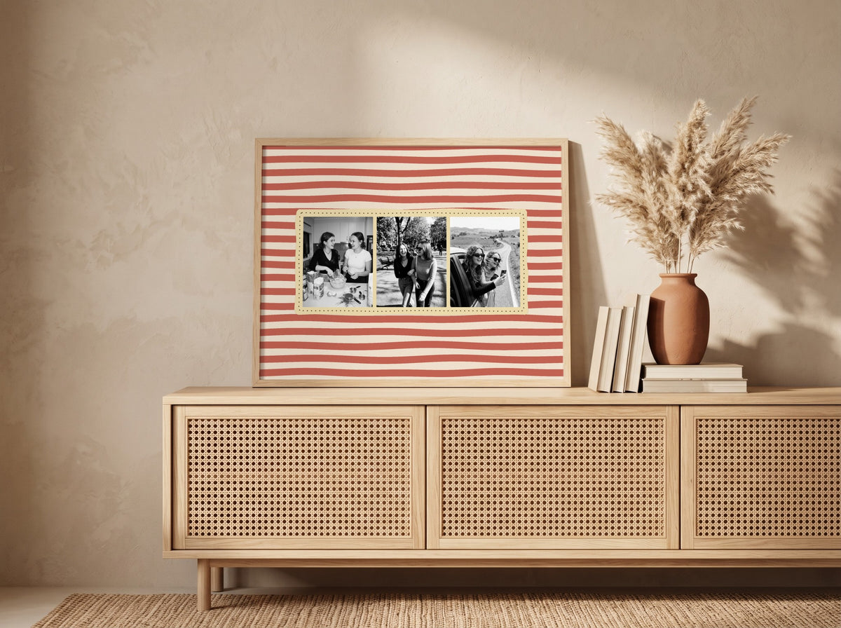 Personalised Photo Booth Strip Landscape Print