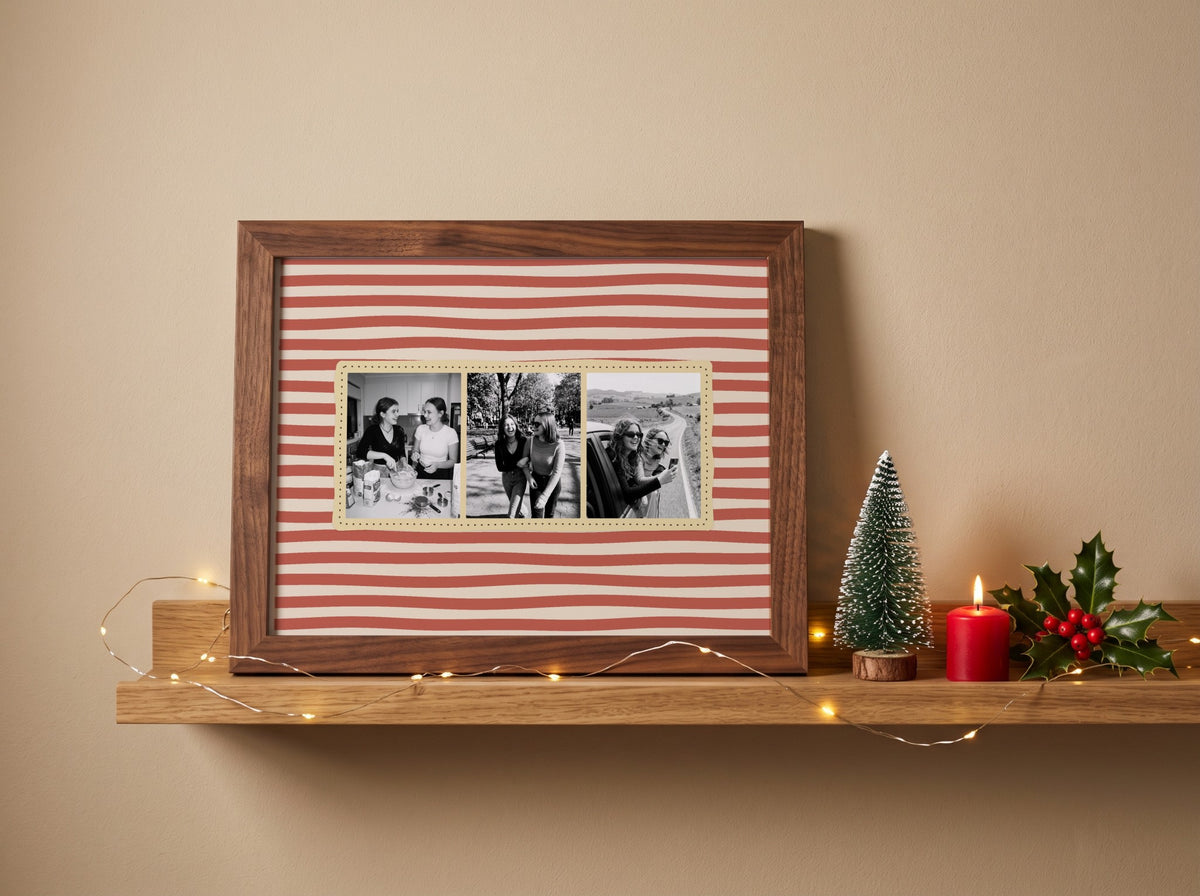 Personalised Photo Booth Strip Landscape Print