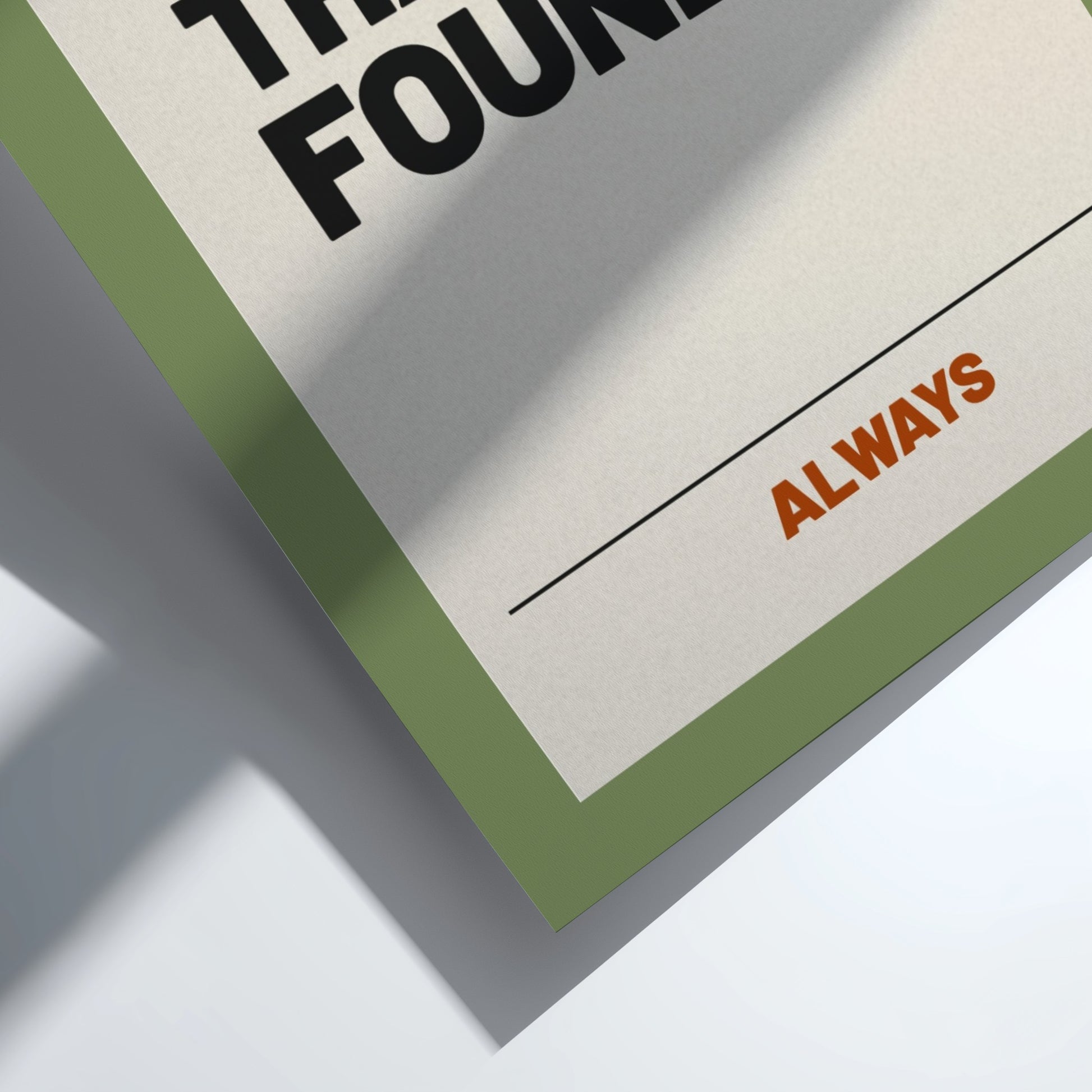 Motivational quotes poster featuring bold typography in earthy tones for inspiration and home decor