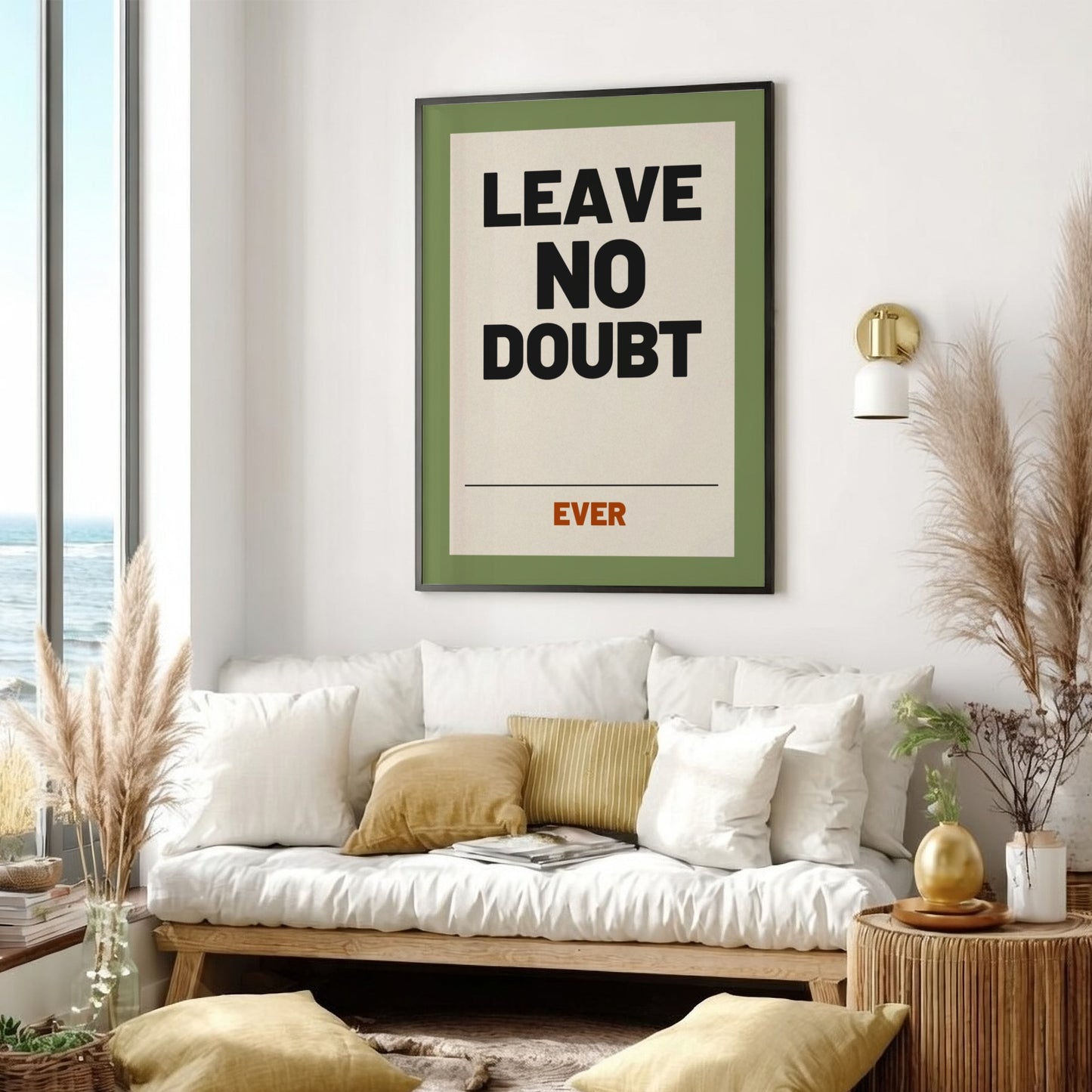 Motivational quotes poster featuring bold typography and earthy colors, ideal for wall decor and inspiration.