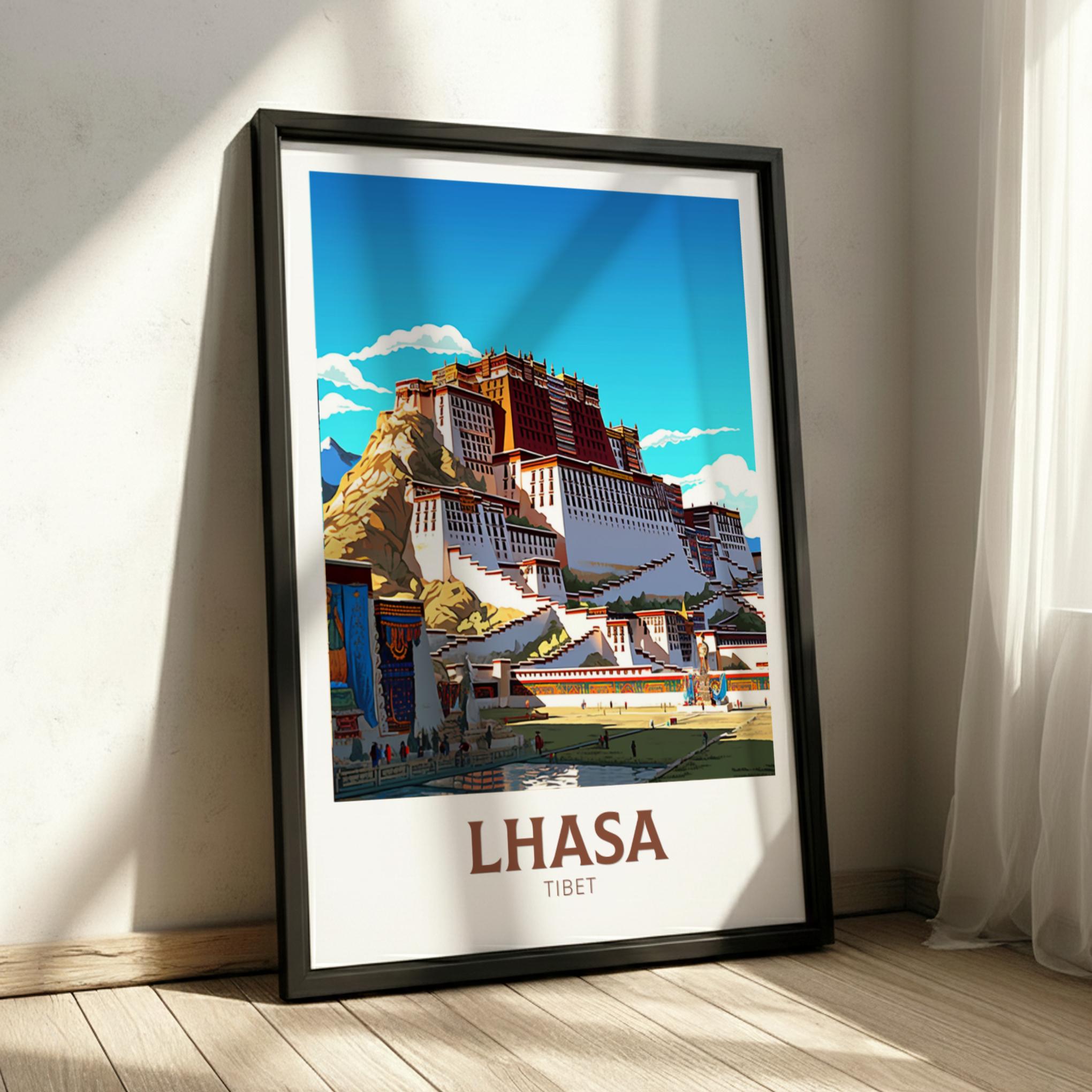 Asian LHASA POSTER - TIBET PINT